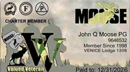 Valued Veteran Moose card